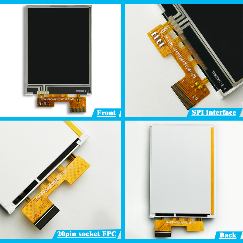 RTP Touch 2.4 inch 240*320 TFT Screen SPI LCD ST7789V TFT LCD Display 