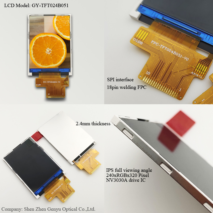 IPS TFT 2.4 inch 240*320 LCD Screen SPI ST7789V TFT Display