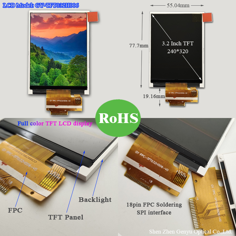 3.2 Inch TFT Display 240*320 ST7789 SPI 3.2 TFT LCD Screen