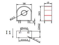 PCB Amounting Pin-Type Current Transformer with DC Immunity Function