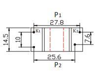 High Permeability Core Pin-Type Current Transformer P Series Used for Digital Meter P-06