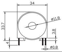 High Permeability Core Pin-Type Current Transformer P Series Used for Digital Meter P-06