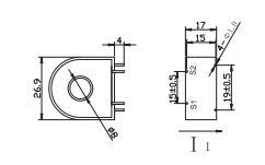 Custom High Permeability Magnetic Core DC Immune Current Transformers 