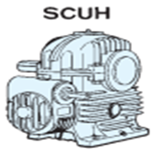 MHI HASEG Worm Gear Reducer SCUH100L-310