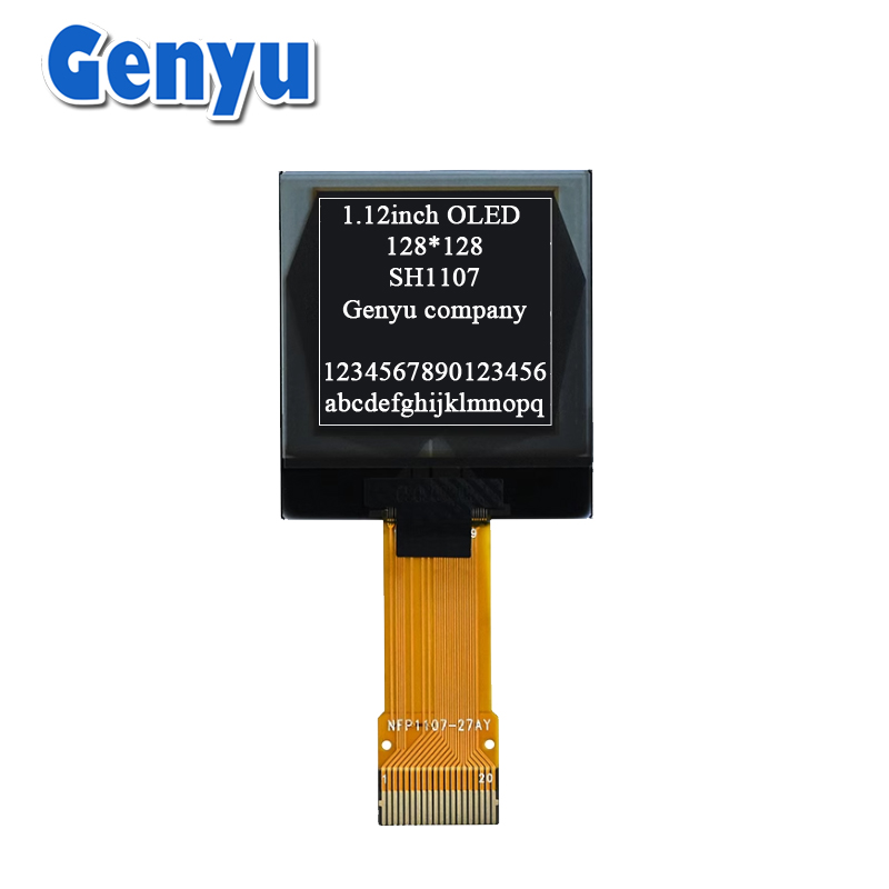 OLED white 1.12 Inch 128*128 OLED Screen Sh1107 Spi IIC 1.12 OLED Display