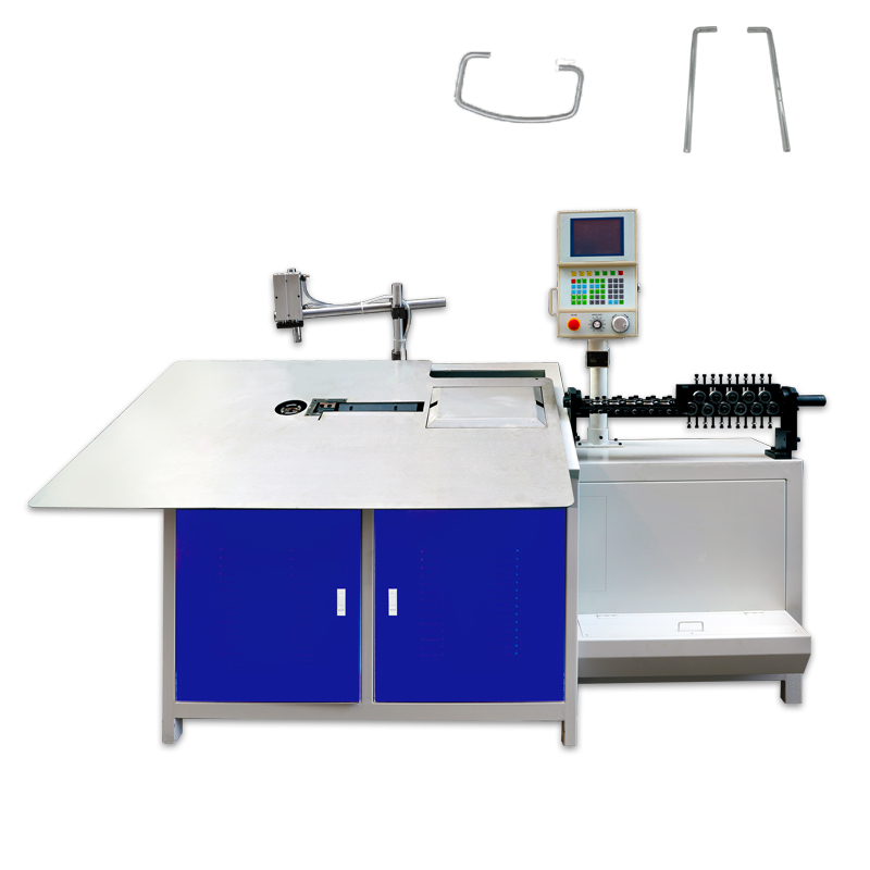 2D CNC Flat Wire Square Bending With Hole Punching Machine