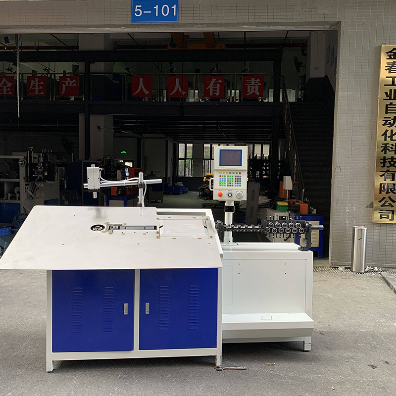 2D CNC Flat Wire Square Bending With Hole Punching Machine