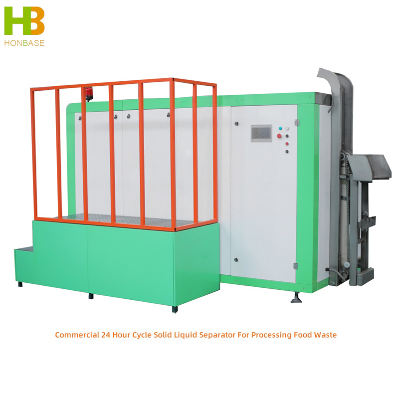 Commercial 24 Hour Cycle Solid Liquid Separator For Processing Food Waste