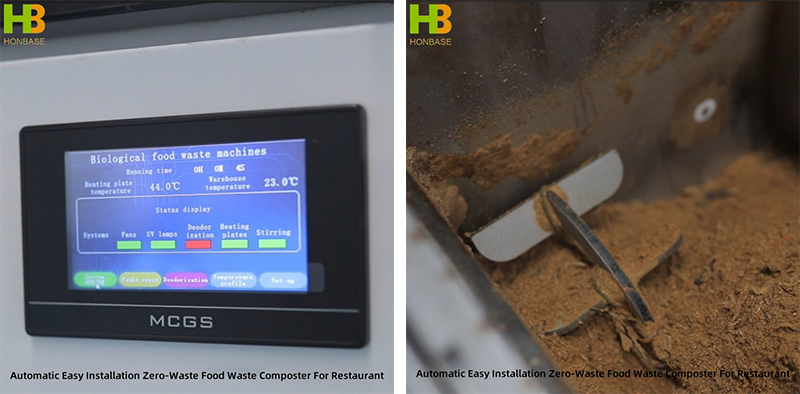 Automatic Easy Installation Zero-Waste Food Waste Composter For Restaurant