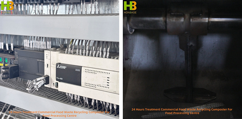 24 Hours Treatment Commercial Food Waste Recycling Composter For Food Processing Centre