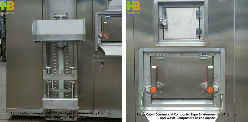 Large Cabin Commercial Composter Type Environmentally Friendly Food Waste Composter For The Airport