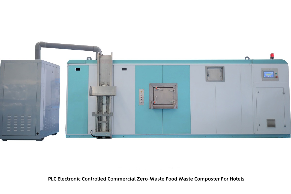 PLC Electronic Controlled Commercial Zero-Waste Food Waste Composter For Hotels