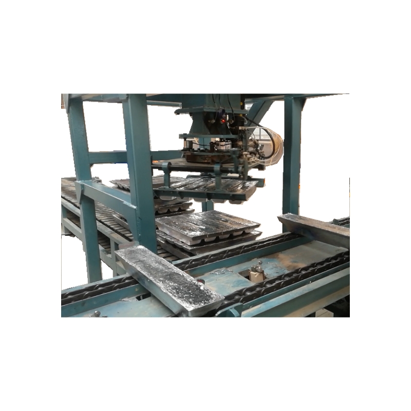 factory sell directly lead or copper or aluminum ingot casting conveyor automatic robotic arm pallet machine