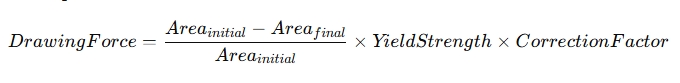 How is Wire Drawing Die Calculated