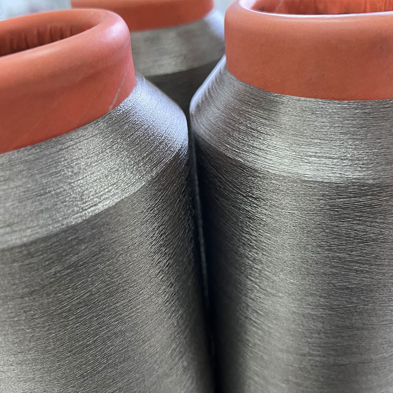 Textile specific metal fiber yarn