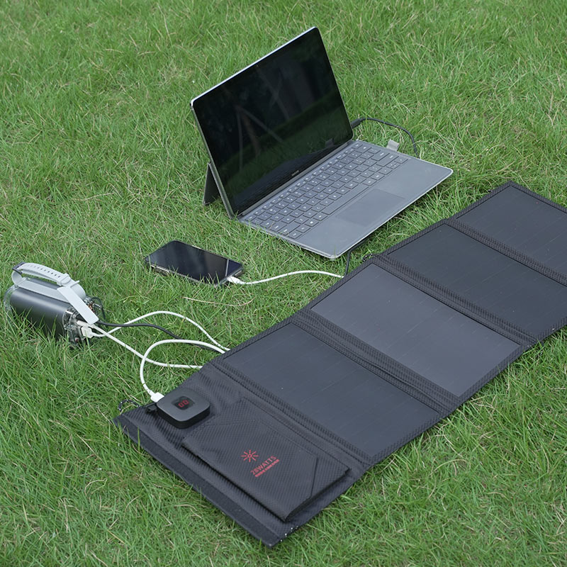 28W Compact Foldable Solar Panel