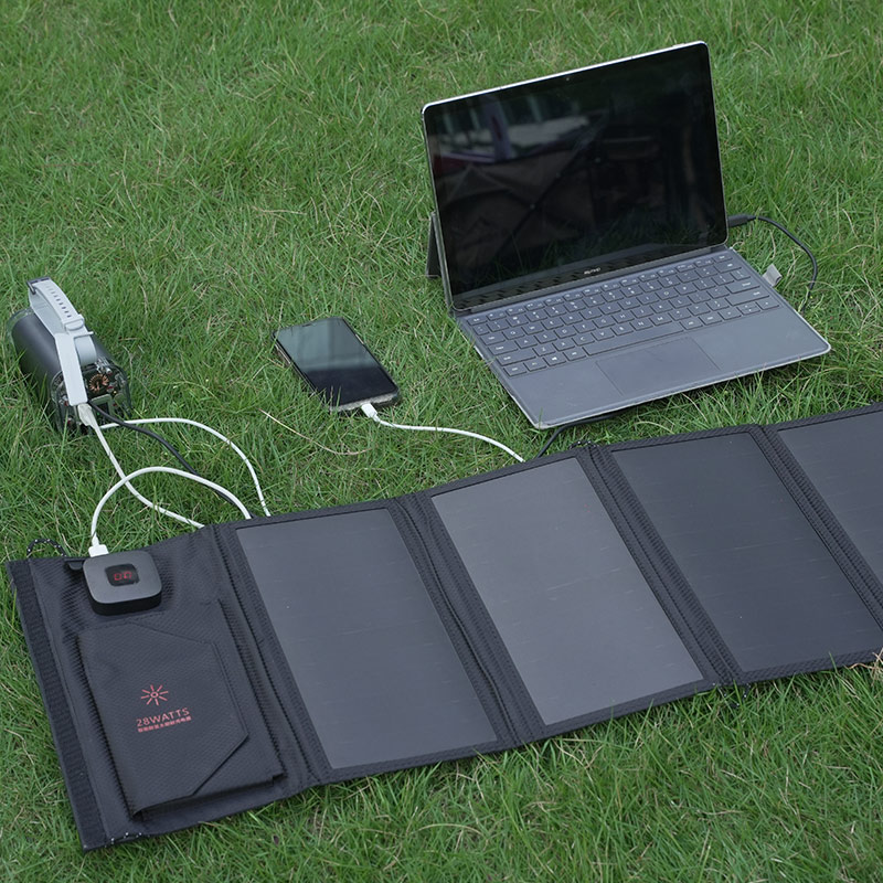 28W Compact Foldable Solar Panel