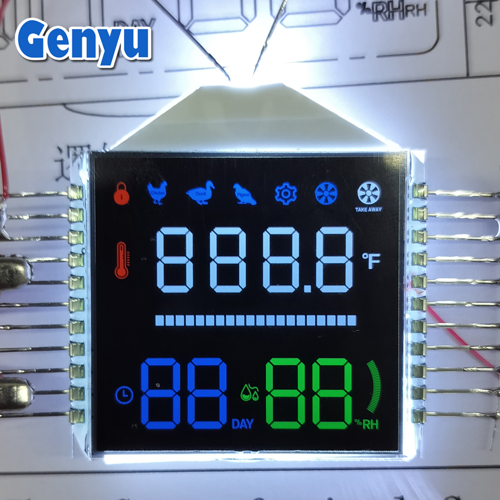 Custom LCD VA Segment LCD Display For Egg Incubators