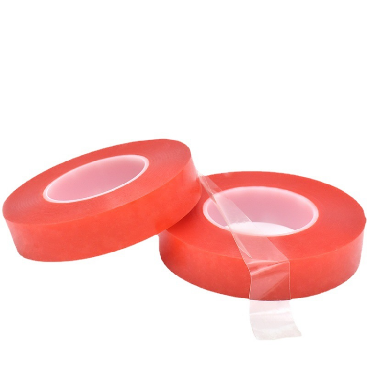 Customized Transparent Heat Resistant Adhesive Polyester Solvent Side Clear PET Double Sided Tape