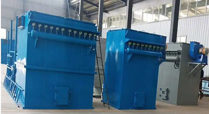 central dust collector system for  rotary furnace of scrap lead battery smelting recycle system