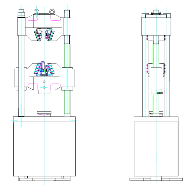  WAW-600C হাইড্রোলিক ইউনিভার্সাল মেশিন 