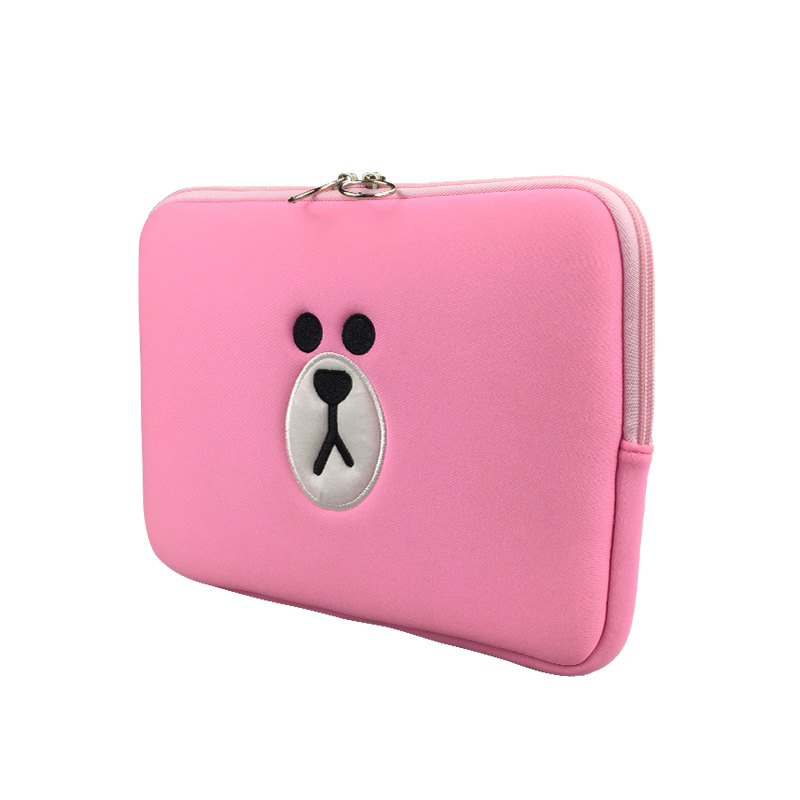 Cute Bear Computer Laptop Tablet Soft Case Bag