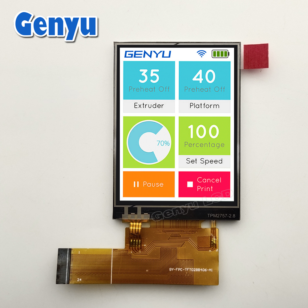 2.8 inch TFT LCD Display With RTP Touch TFT Screen For Handheld Devices