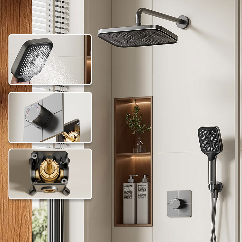 Square Top Shower Concealed Shower Set