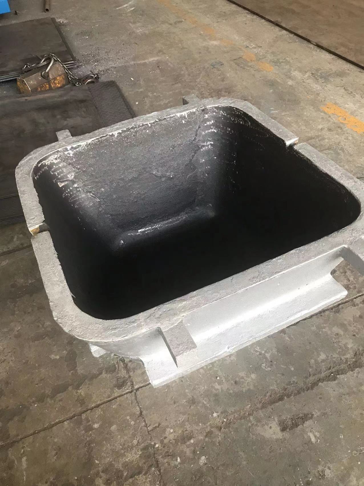 1T  1.5T 2T big molds for crude lead ingot casting of air blast furnace and rotary furnace for scrap lead battery recycle 