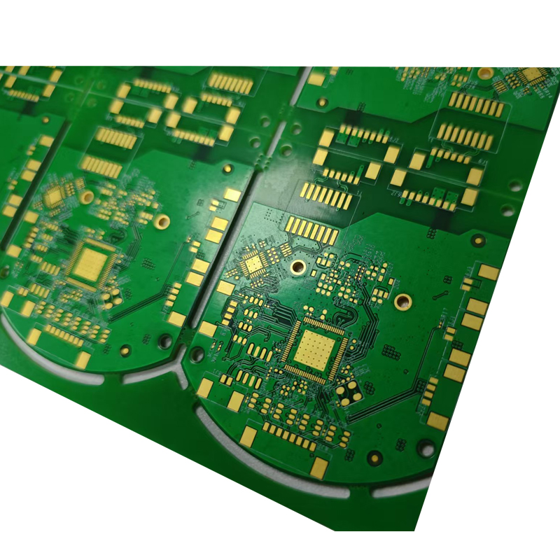 4-Layer Immersion Gold Green PCB for small Industrial Equipment