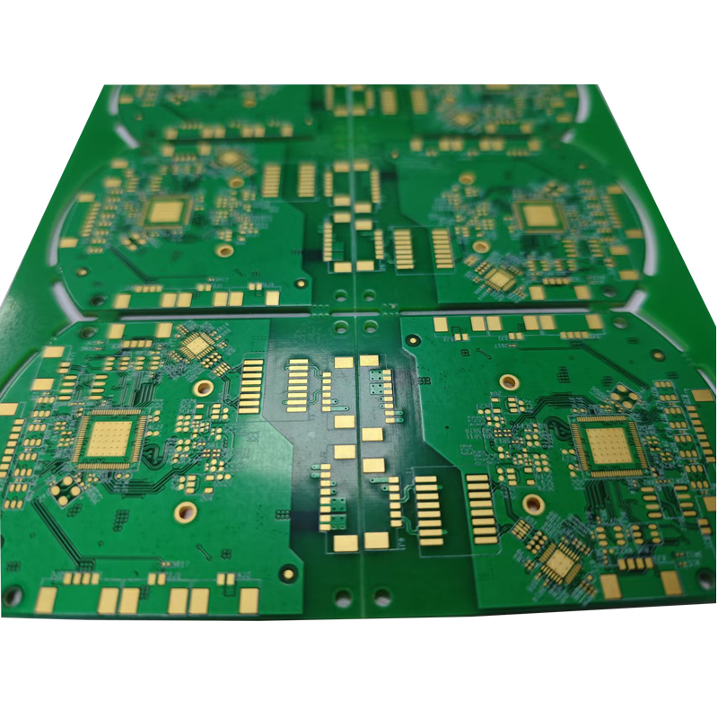 4-Layer Immersion Gold Green PCB for small Industrial Equipment