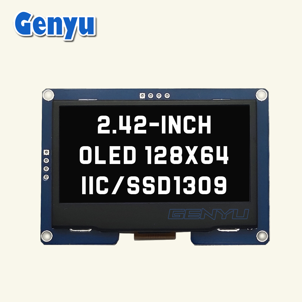 2.4 inch 128*64 Dots OLED Display Module 4pin I2C/IIC White Color 2.42 OLED