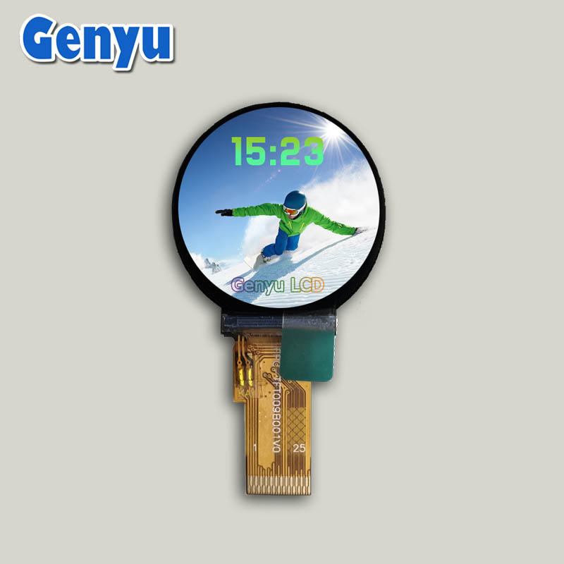 0.9 Inch TFT 128*128 Pixel Round TFT LCD For Micro Display Device