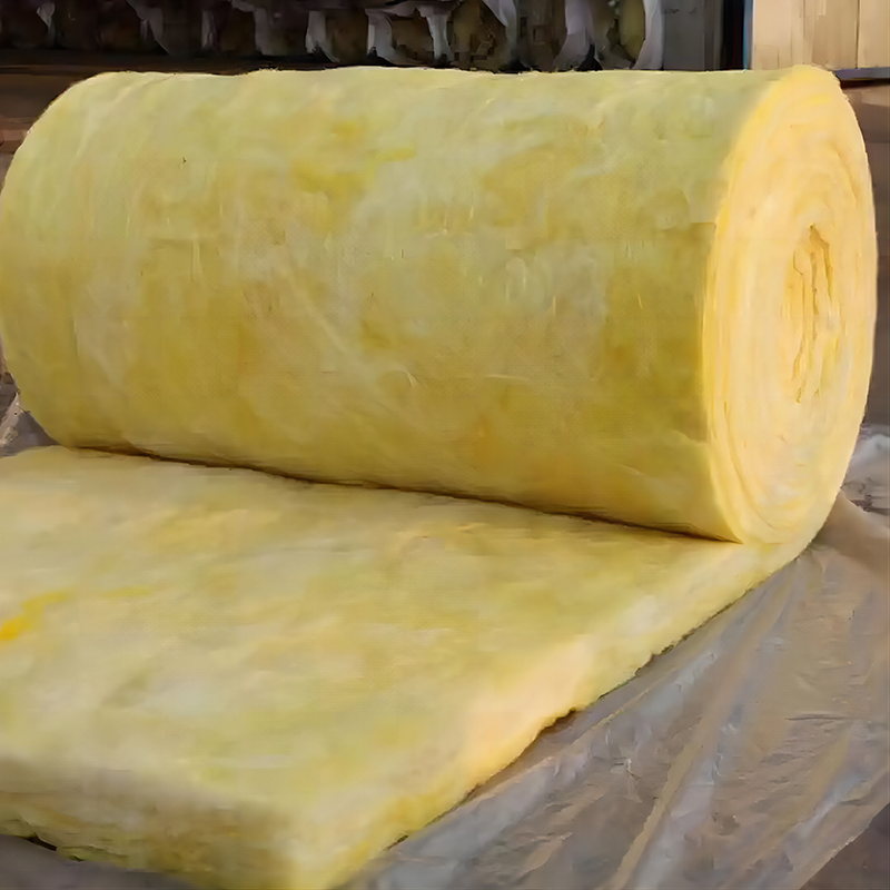 Strong Moisture Resistance Glass Wool Blanket for HVAC Insulation