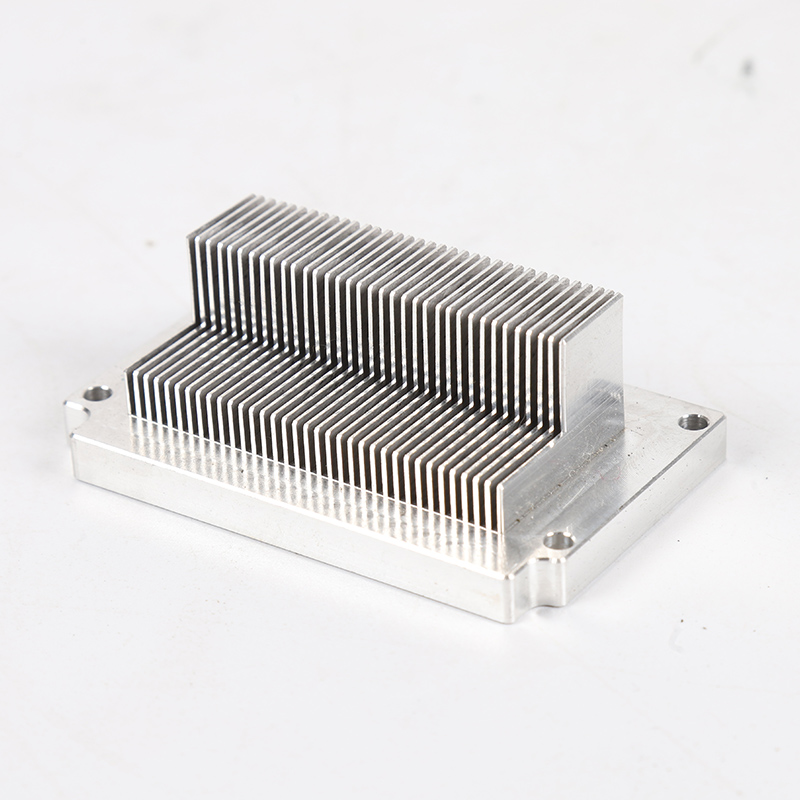 Aluminum Skived Fin Heat Sink CNC Milling Machined
