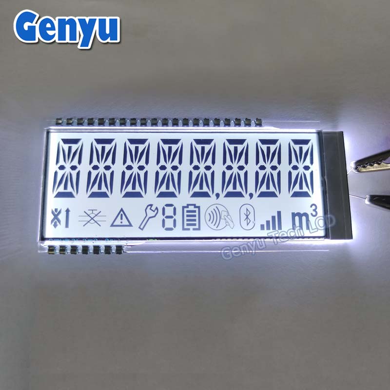 Custom TN LCD 14 Segment LCD display for Smart Meter