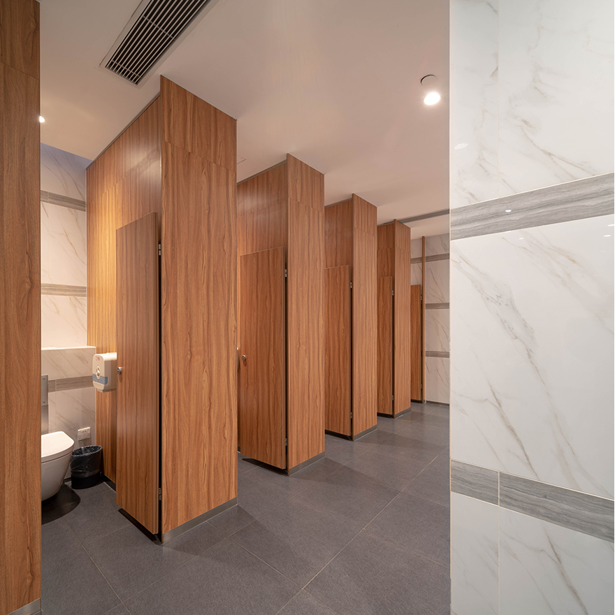 Compact Laminate Restroom Partition