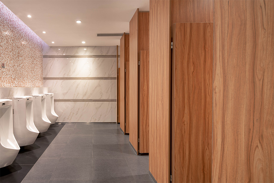 Compact Laminate Restroom Partition