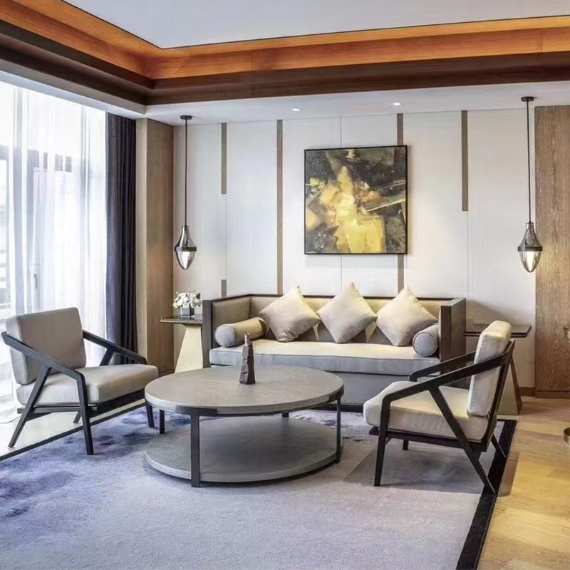 Villa Furniture Wood Classical Luxurious Sofa Chairs