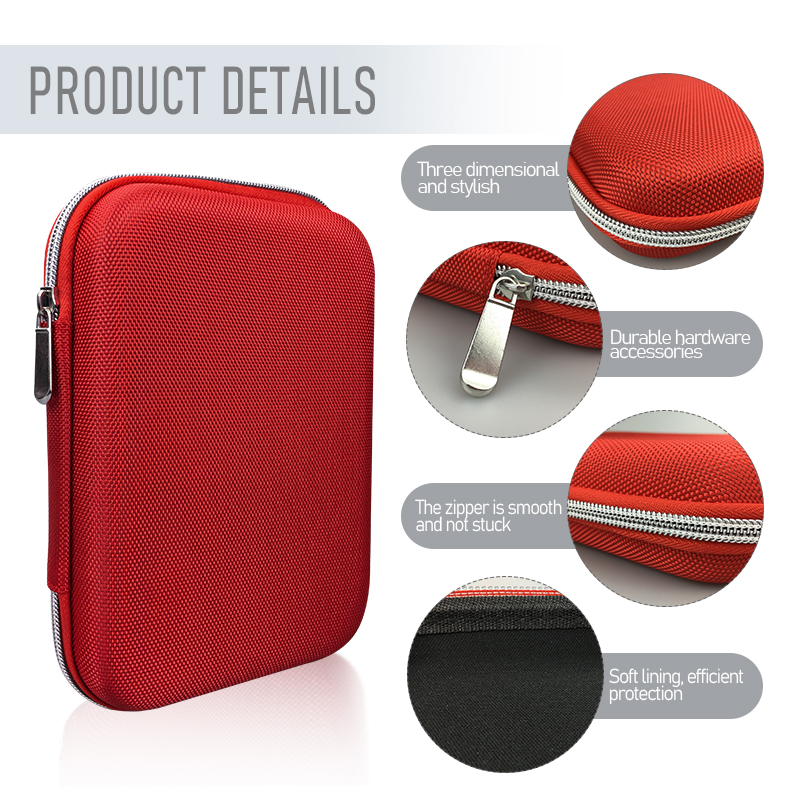 Portable Red Mini EVA First Aid Kit Case