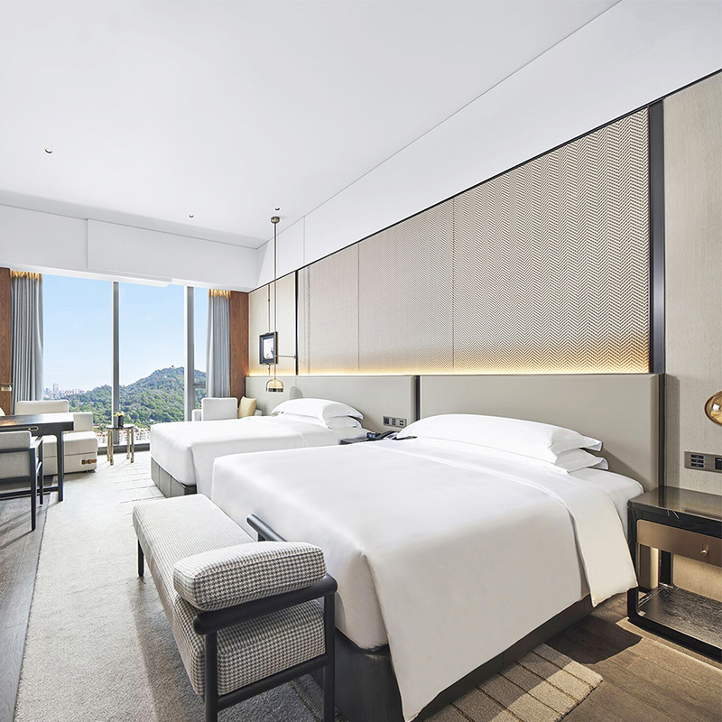 Modern Creative Hotel Bedroom Bed Wooden Furniture