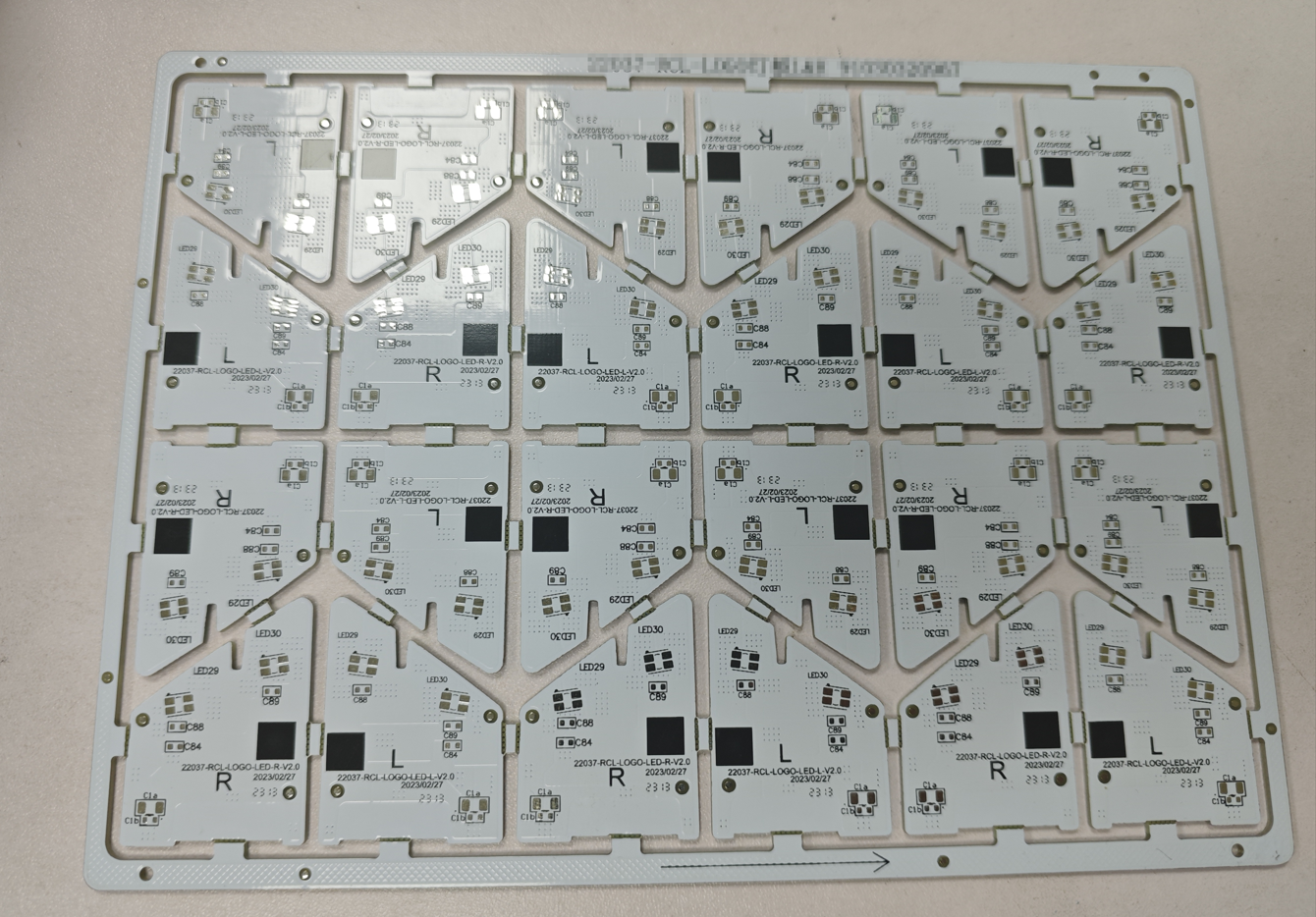 2-layer Automotive LED Indicator PCB