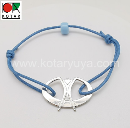 Fashion Metal Plate with Rope Bracelet