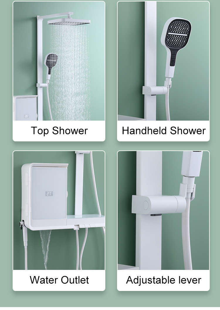 Piano Key Multifunction Shower Set (1101-101B)