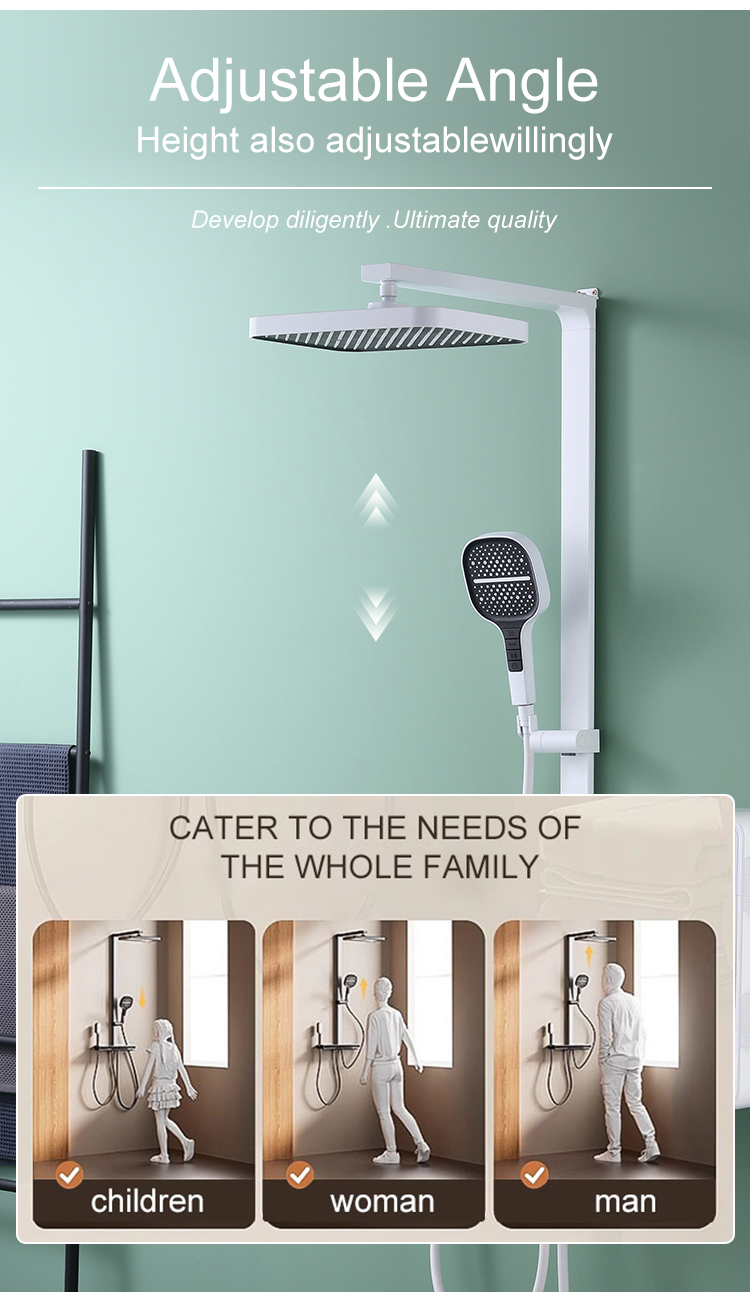 Piano Key Multifunction Shower Set (1101-101B)