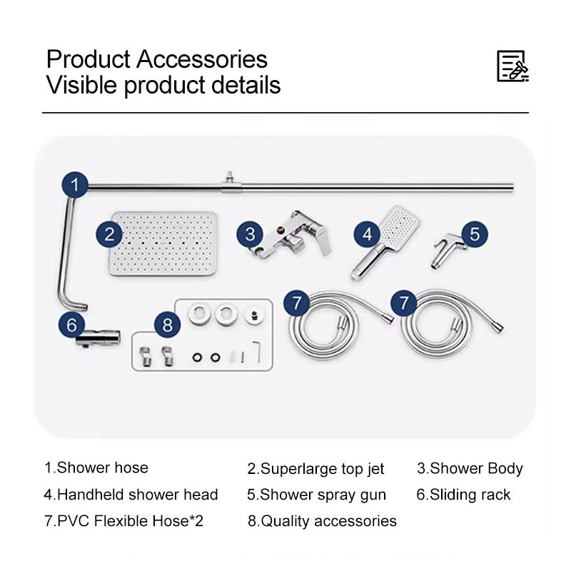 Wall-Mounted Shower Set(34205CE)