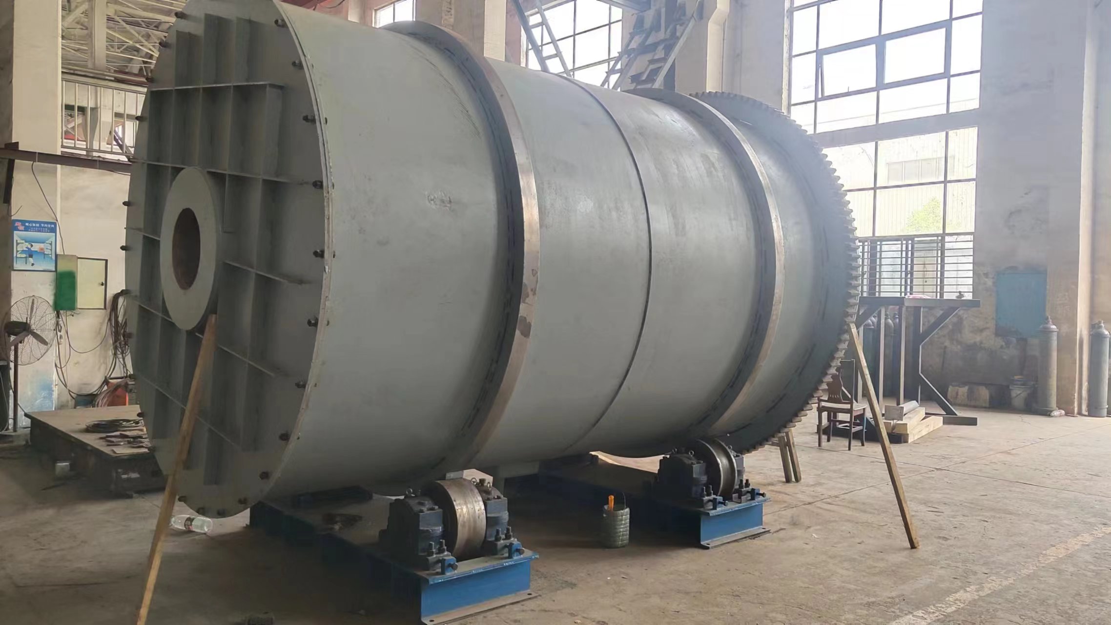 10 Ton Capacity Rotary Melting Furnace for Used Lead Acid Battery Recycling Plant 