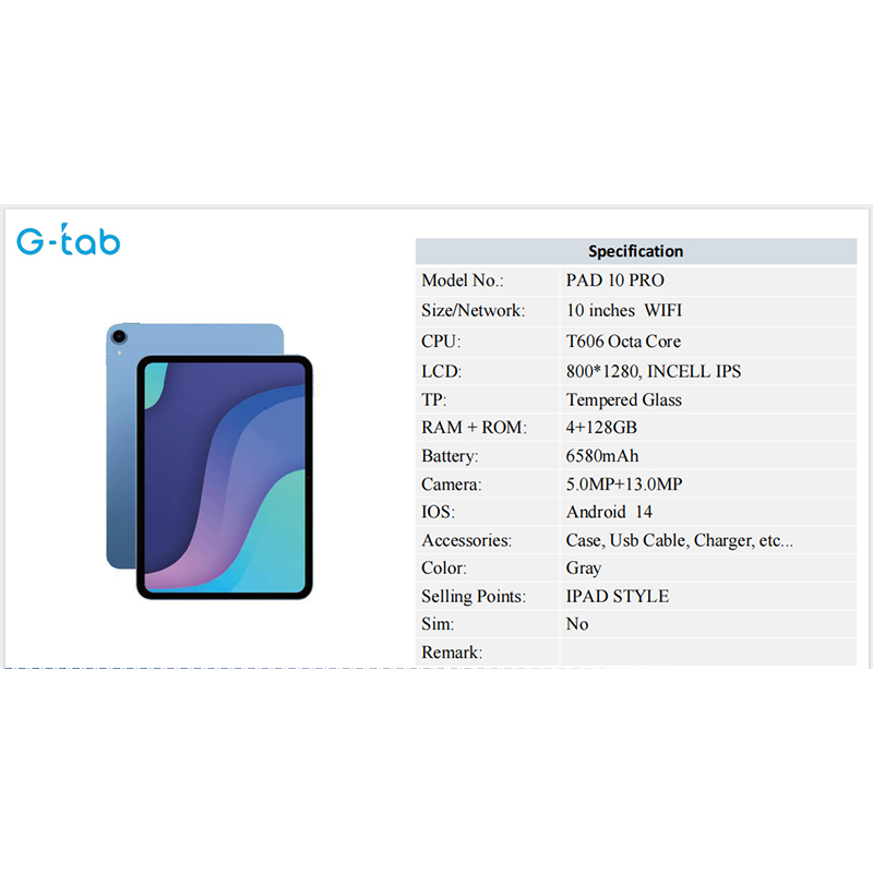10 Inch Tablet For Business