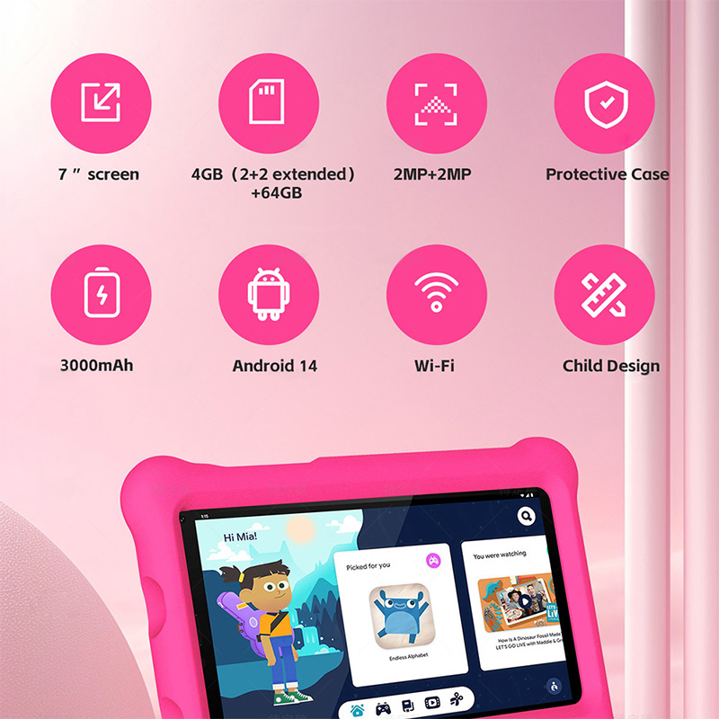 7 Inch Kids Tablet With Software