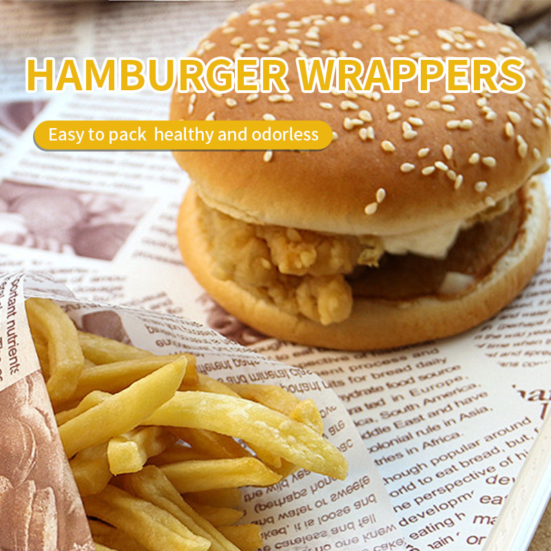 Food Grade Hamburger Fried Food Packaging Paper
